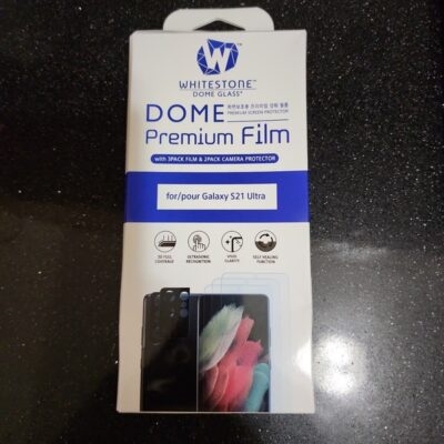 Whitestone dome glass screen protector premium film for s21 ultra