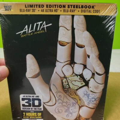 ALITA BATTLE ANGEL, BLU-RAY 4K STEELBOOK, BRAND NEW! FREE SHIPPING! RARE!