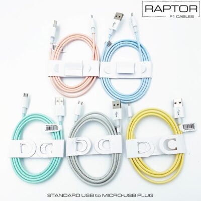 100 Micro-USB Charging Cables Braided Android Chargers Bulk Lot RAPTOR WHOLESALE