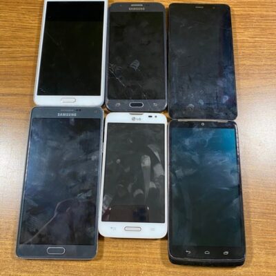 Lot of 6 android phones for parts read more