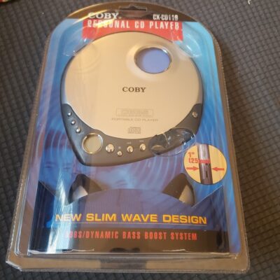 Vintage 2004 Coby Model CX-CD116 Ultra Slim Portable CD Player w/ Coby Headph