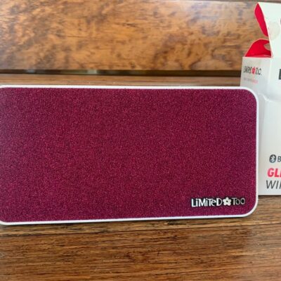 LIMITED TOO GLITTER GLAM WIRELESS SPEAKER with box and accessories