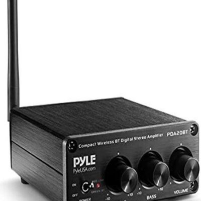 Pyle Bluetooth HiFi Mini Audio Amplifier-Class D Digital Desktop PC Stereo Ampli