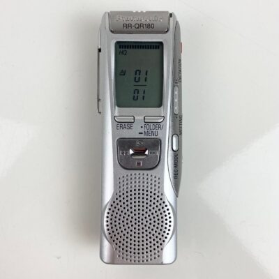 Panasonic RR-QR180 Handheld Digital Voice Recorder Silver (Tested & Working)