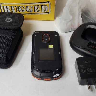 PLUM Ram E800 4G Compatible Rugged IP68 Flip Phone Orange/Black Dual Sim