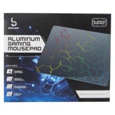 aluminum gaming mousepad 9in x 7in – lightning