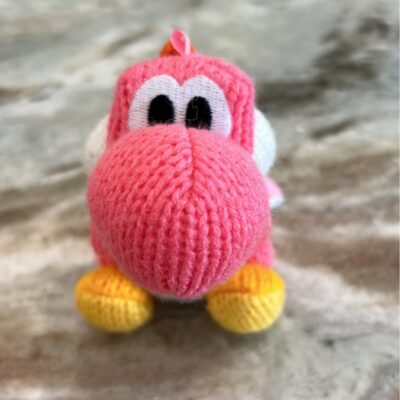 Nintendo Pink Yarn Yoshi Yoshi’s Woolly World amiibo Figure