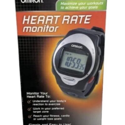 Omron HR-100C Heart Rate Monitor Watch Alarm Stopwatch Water-Resistant New