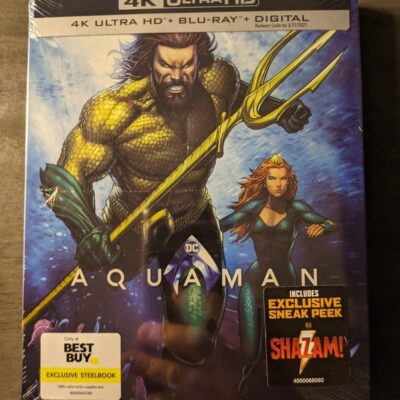 Aquaman 4k  Steelbook Sealed New