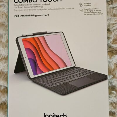 Logitech Combo Touch Ipad (Generation 7th and 8th) – Detachable Keyboard Case