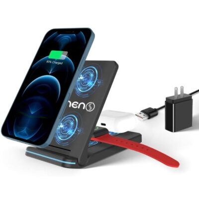 Wireless Charging Station 3 in 1 Qi-Certified Apple Android