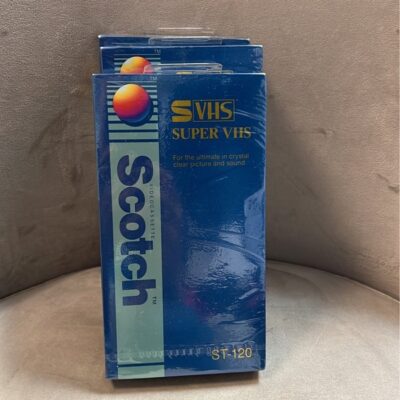 Lot of 3 Scotch 3M ST120 High Standard Blank Super VHS Tape/Sealed New