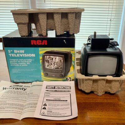 Vintage RCA B&W 5Inch Compact TV
