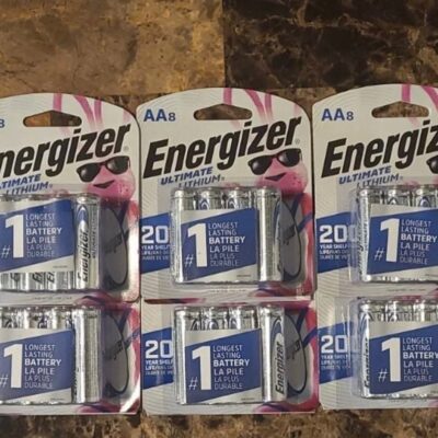 48 BRAND NEW Energizer AA Ultimate Lithium BATTERIES (8 and or 12pack denominati