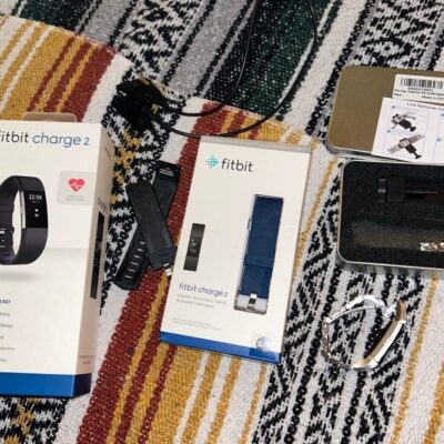 Fitbit Charge 2 Step and Heart Rate Fitness Tracker with 3 Interchangeable Bands