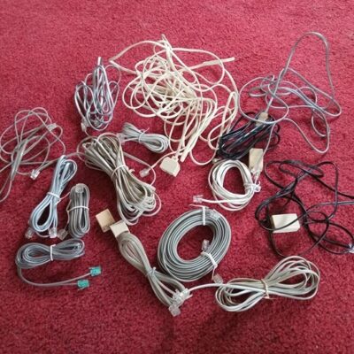 Huge Bundle of Wires (DSL Ethernet Coaxial USB AV and more)