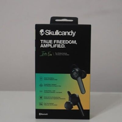 Skullcandy Indy Evo Amazing Wireless Earbuds, 30 Hr Battery, Microphone, Black