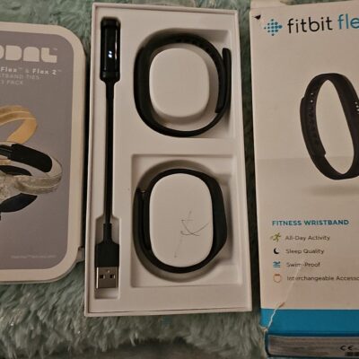 Fitbit flex 2 fitness tracker w/ Modal Wristband Ties (5 total bands)