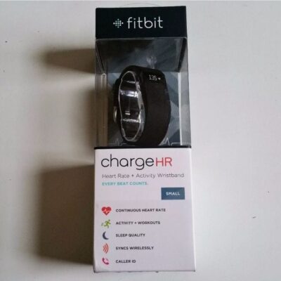 Fitbit ChargeHR Heart Rate & Fitness Activity Tracker Wristband Small Black