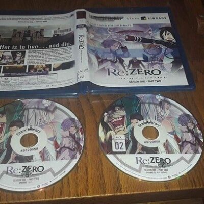 ANIME Re: Zero Starting Life In Another World Season 1 One Part Two 2 Blu-ray