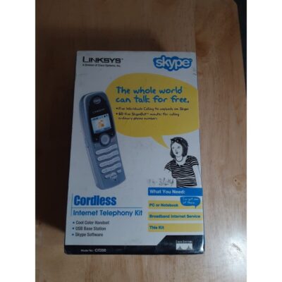 Brand New Sealed Linksys Cordless Internet Telephony Kit for Skype Model CIT200