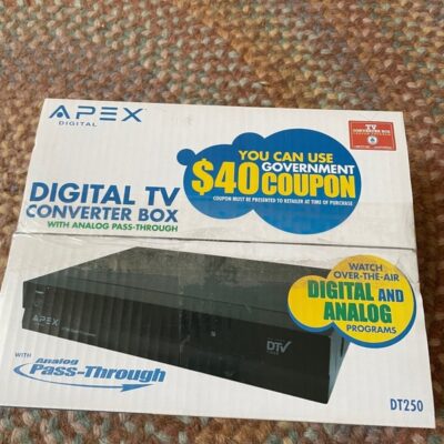 New in box Apex digital tv converter box