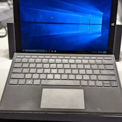 Surface pro 3 with keyboard and docking station