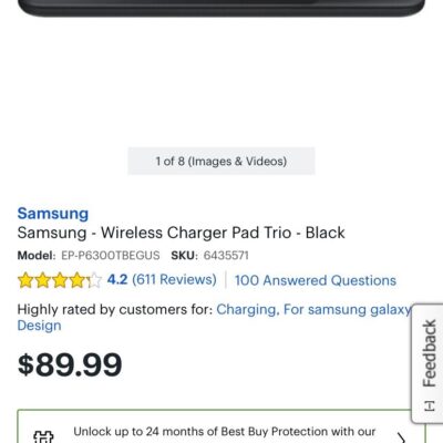 Samsung triple charger