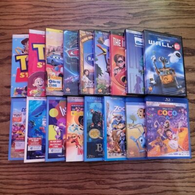 Bundle of 17 Disney’s Pixar DVD and Blu-Ray