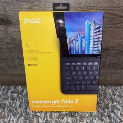 ZAGG Keyboard Messenger Folio 2, Apple Ipad 10.2/10.5, Charcoal