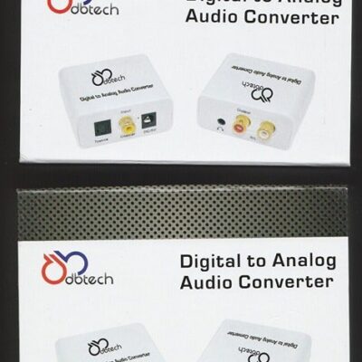 2 NEW DBTECH DIGITAL TO ANALOG AUDIO CONVERTER – TV, SOUND SYSTEM, SPEAKERS