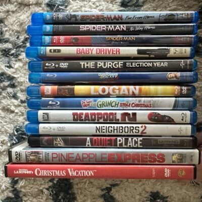 Blu Ray DVD Lot of 13 Modern DVD Movies – NO digital code included