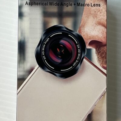TODI Smart Phone Camera Lens 2 in 1 Wide Angle Lens, 20X Macro Lens Clip On