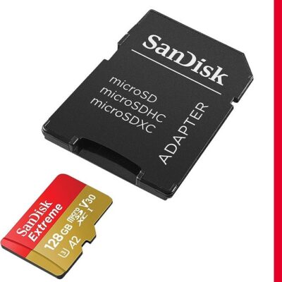 SanDisk 256GB Extreme microSDXC UHS-I Memory Card with Adapter – Up to 190MB/s