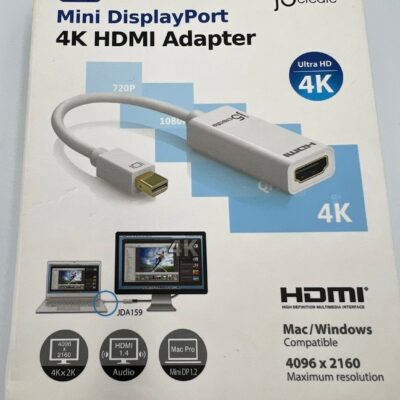 j5create Mini DisplayPort To 4K HDMI Adapter 4K Converter Model JDA159 NEW