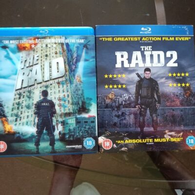 The Raid / The Raid 2 Blu-ray Lot With Slipcovers – Region B