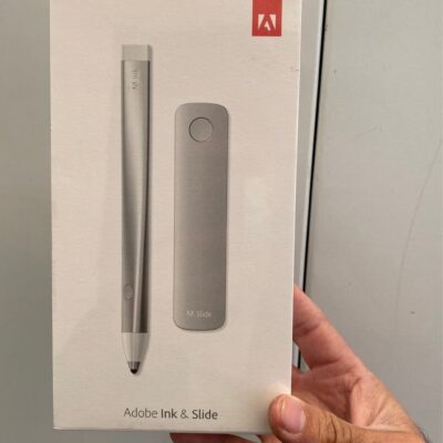 Adobe ADBIS Ink and Slide Creative Cloud Connected Stylus for iPad, Silver