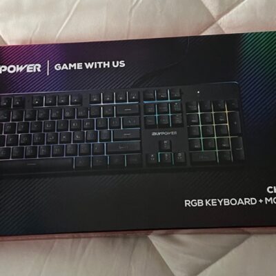 iBuyPower gaming keyboard and mouse with RGB