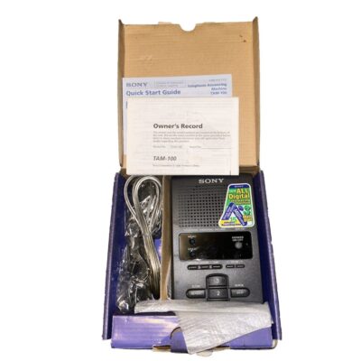 Sony TAM-100 Telephone 3-Mailbox Digital Answering Machine