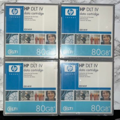 Lot Of 4 Genuine HP DLT IV Data Cartridge 80GB, DLT Tape, C5141F New Sealed
