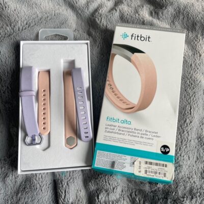 Fitbit Alta Leather bands Lavender and Pink