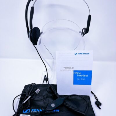 Sennheiser SH 230 Silver/Black Headband Headsets with pouch and quick guide