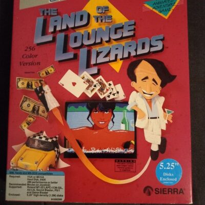 Leisure Suit Larry In The Land Of The Lounge Lizards Sierra Game IBM Tandy 5.25″