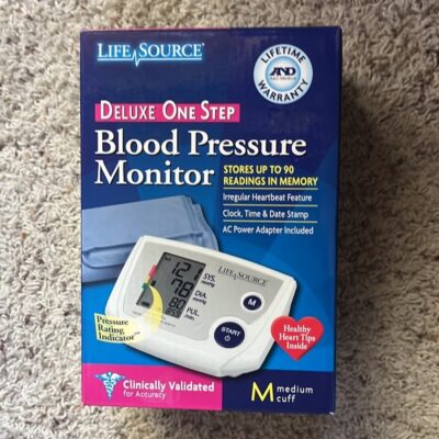 Life Source DeluxeOne Step Blood Pressure Monitor Medium Cuff Brand New In Box