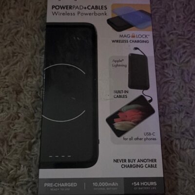 MyCharge powerpad + cables wireless powerbank charging charger