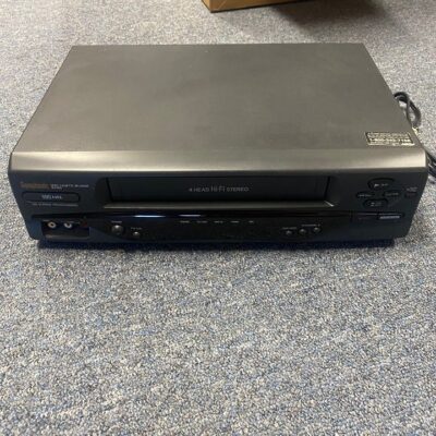 Symphonic VHS Player VCR SE 436D 4 Head Video Cassette Recorder /No Remote