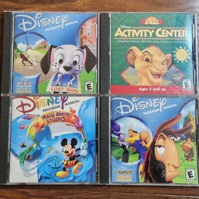 Disney’s Activity Center Lot Of 4 The Lion King New Groove 102 Dalmatians PC