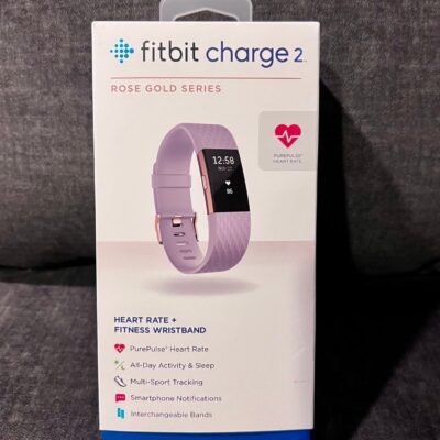 Fitbit Charge 2 Activity Tracker + Heart Rate – Rose Gold Series (Large)