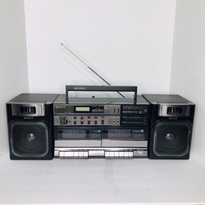 Vintage Sony CFS-W500 Boombox Stereo Cassette AM FM Radio Recorder Working *Read