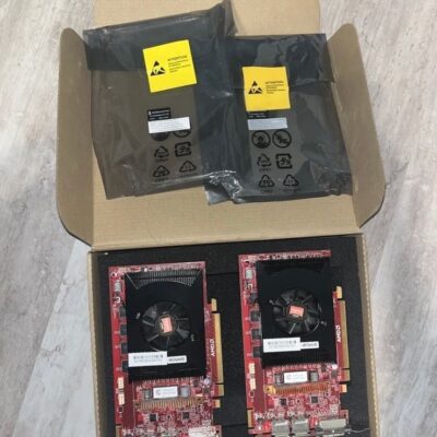 SET OF TWO!!!!!!!    AMD FIRE PRO MXRT-5500 2GB PCle TripleHead Graphic Card.